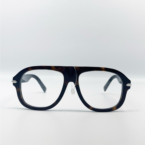 DIOR EYEWEAR Blacksuit Tortoiseshell Acetate and Silver-Tone Aviator Glasses - Picture 4 of 12